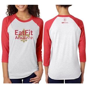 Eat Fit Acadiana Unisex 3/4 Sleeve