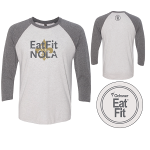 Eat Fit NOLA Unisex 3/4 Sleeve