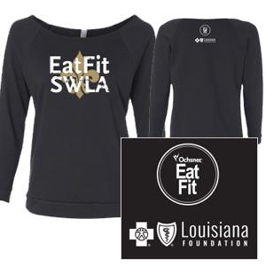 Eat Fit Shreveport Women's French Terry 3/4 Sleeve